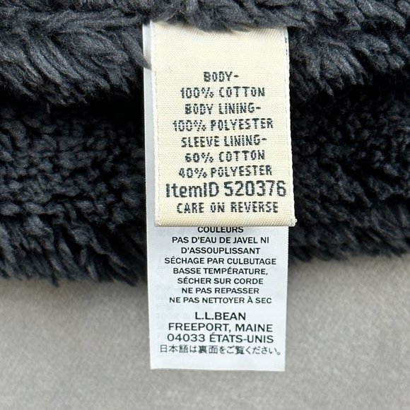 LL BEAN Jacket Relaxed Fit Jacket MENS Fleece Lining Warm Lightweight SIZE Small - Picture 10 of 13